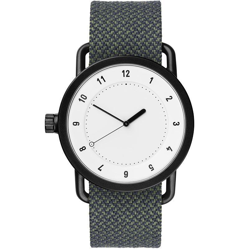 TID No.1 White Dial / Black Nylon Strap / Black Buckle - TID WATCHES