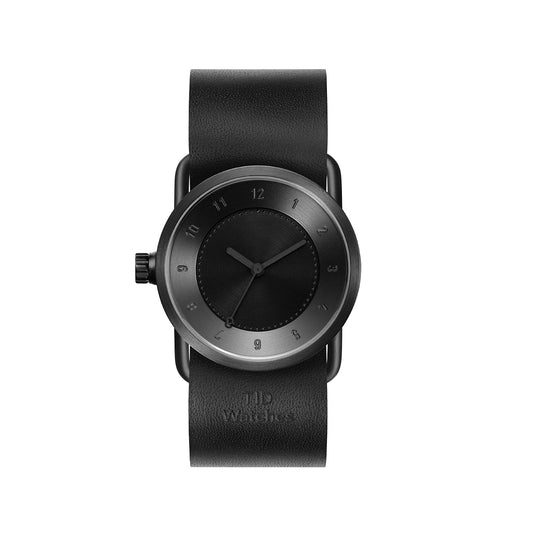 TID No.1 Black Edition / Black Leather Wristband / Black Buckle