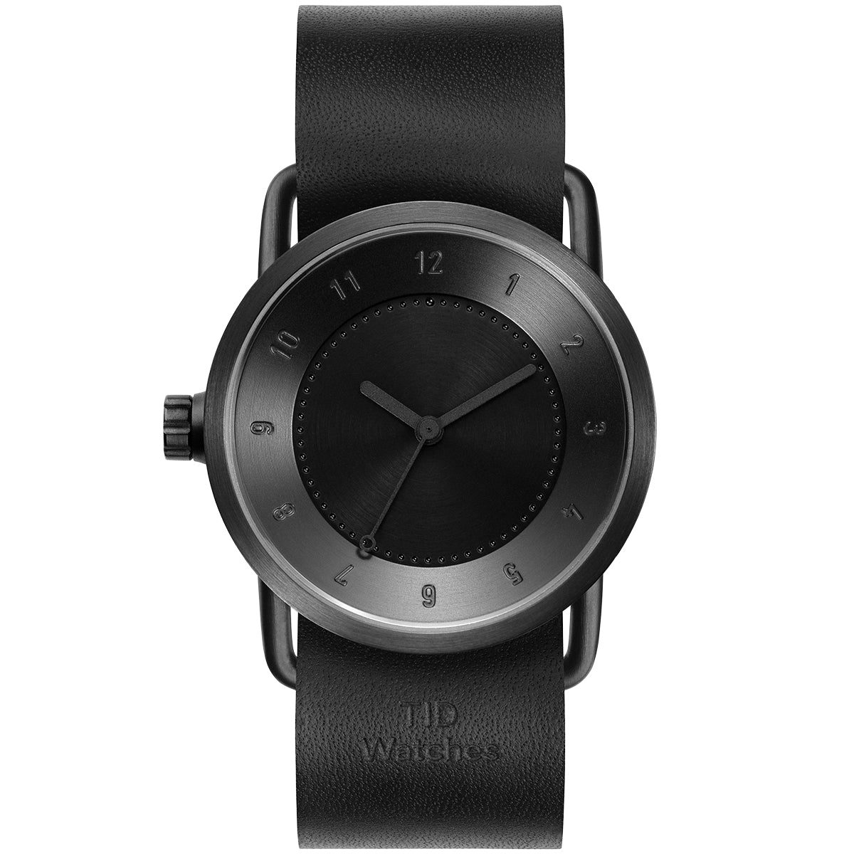 TID No.1 All-black Limited Edition / Black Leather Strap