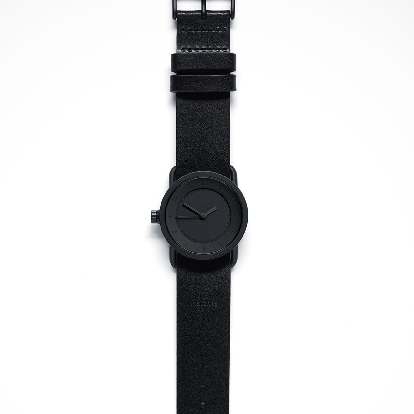 TID watches No.1 33mm Black Edition / Black Leather Wristband 