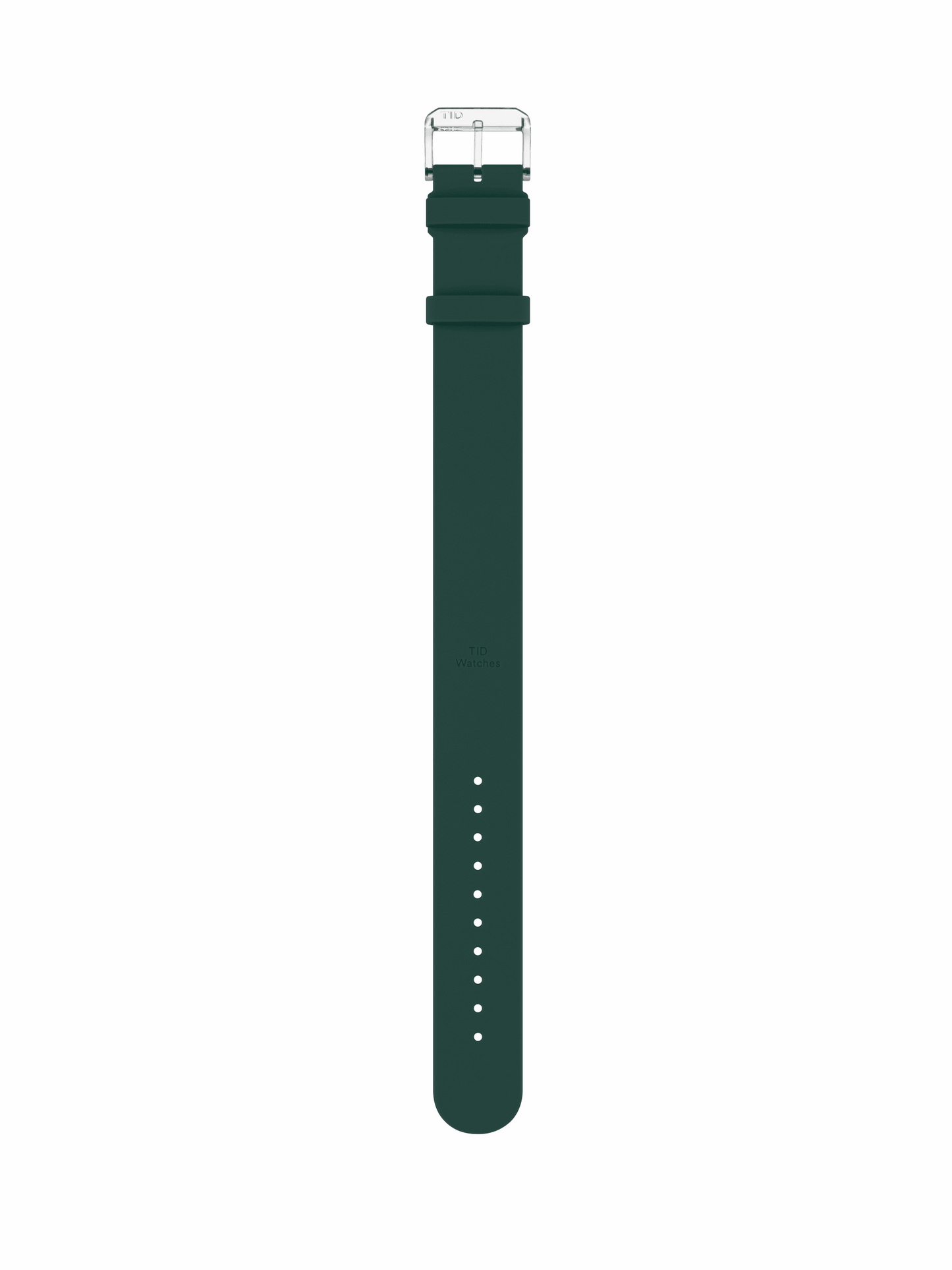 Green Silicone Strap with Transparent Buckle - TID WATCHES