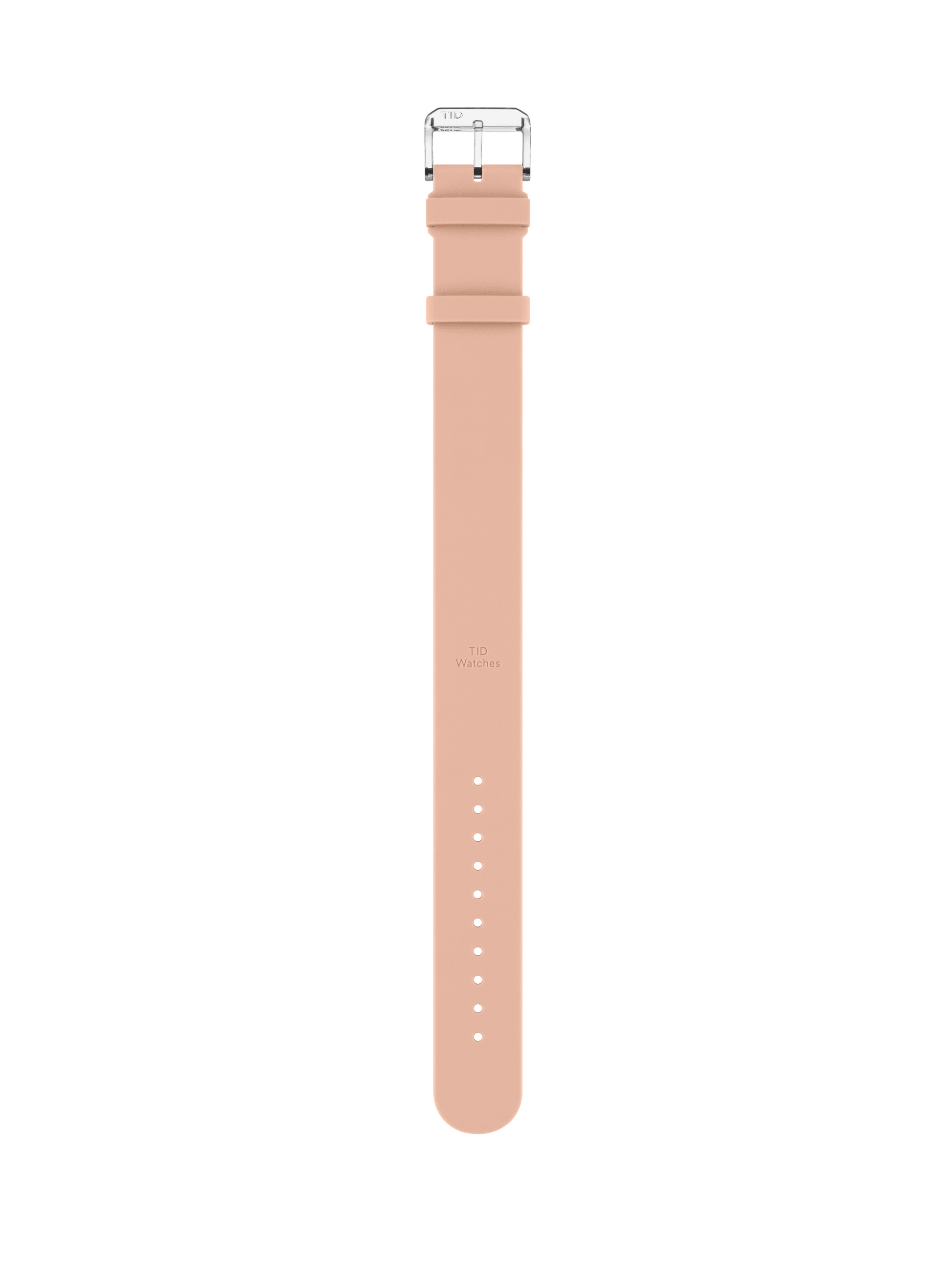 Pink Silicone Strap with Transparent Buckle - TID WATCHES