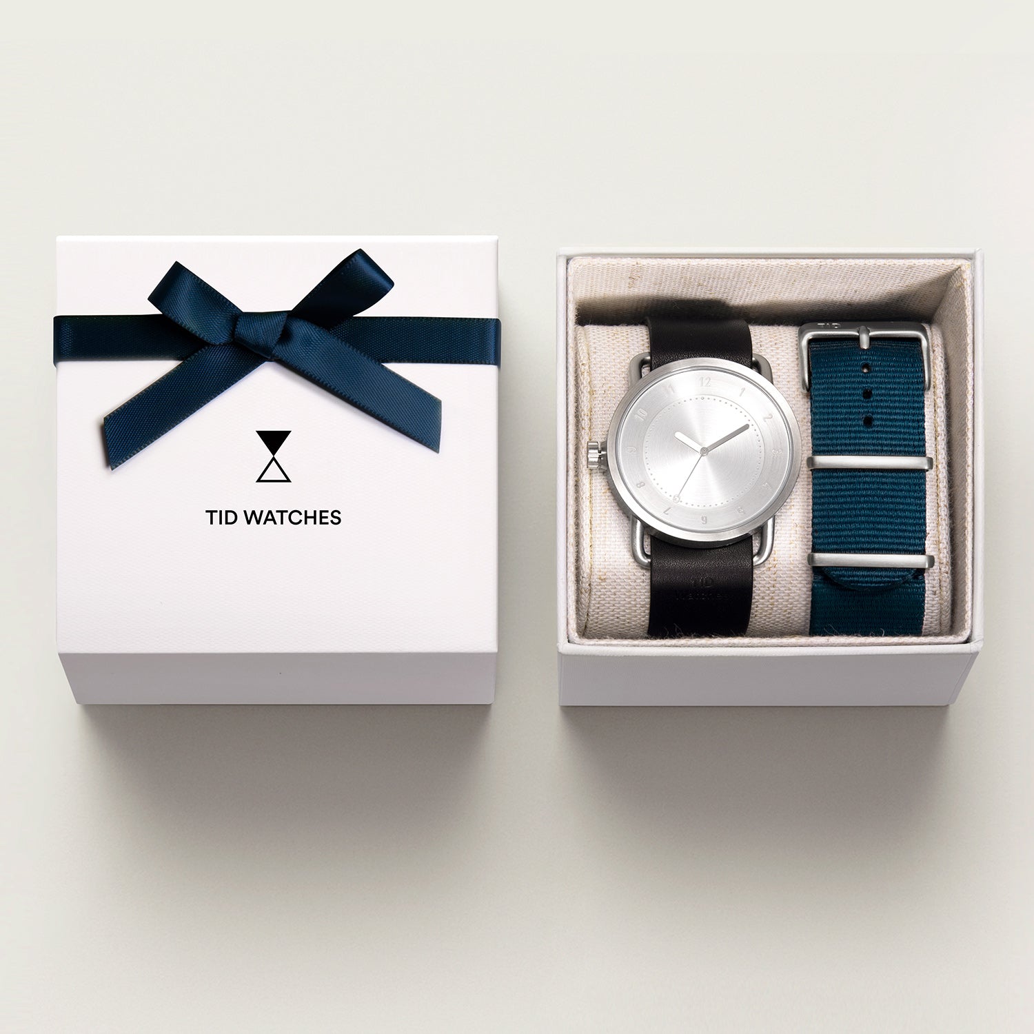 TID No.1 Steel Dial / Black Leather Strap / Steel Buckle – TID WATCHES