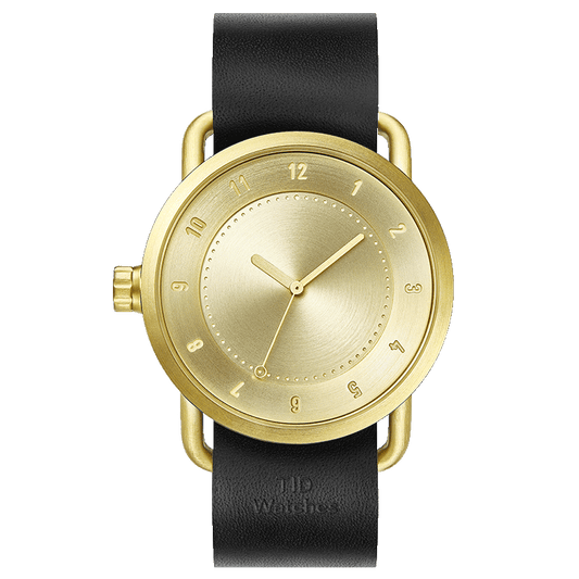TID No.1 Gold Dial / Black Leather Wristband / Gold Buckle