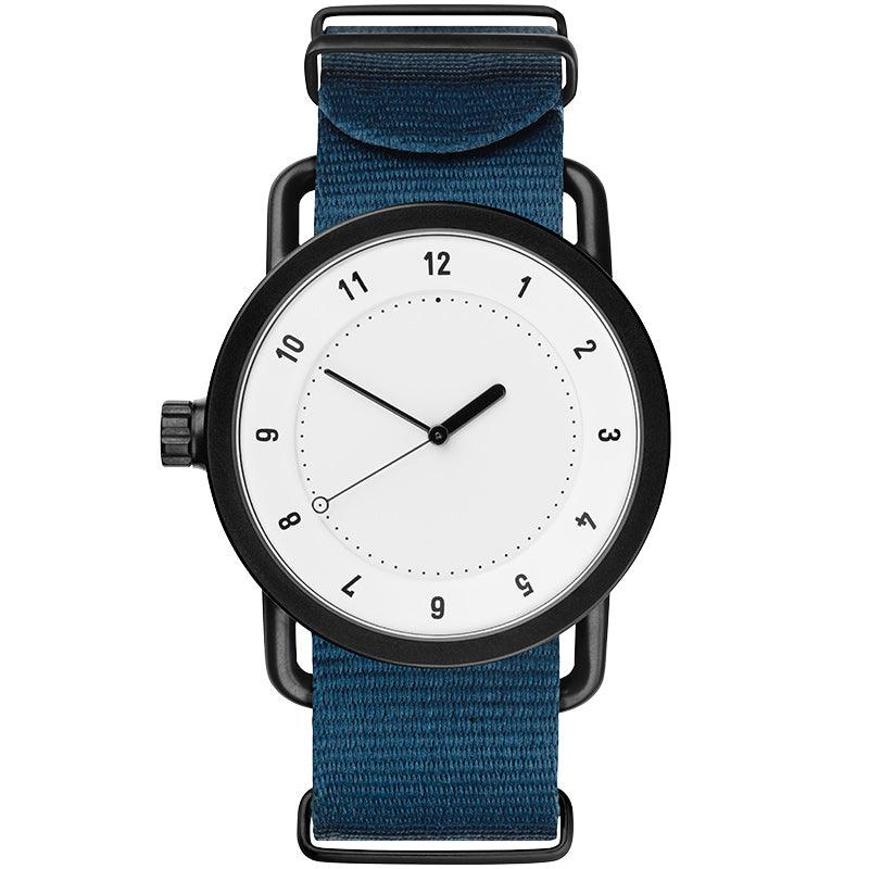 TID No.1 White Dial / Black Nylon Strap / Black Buckle - TID WATCHES
