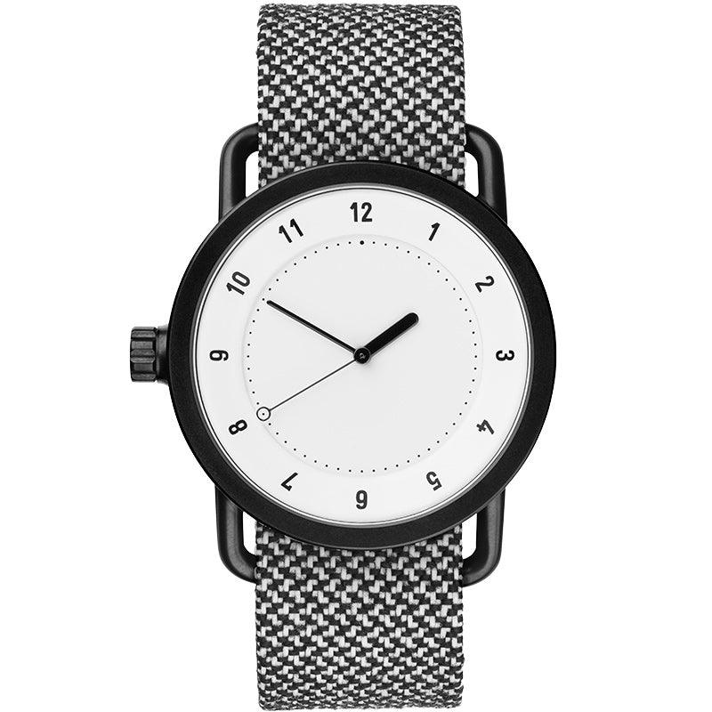 TID No.1 White Dial / Black Nylon Strap / Black Buckle - TID WATCHES