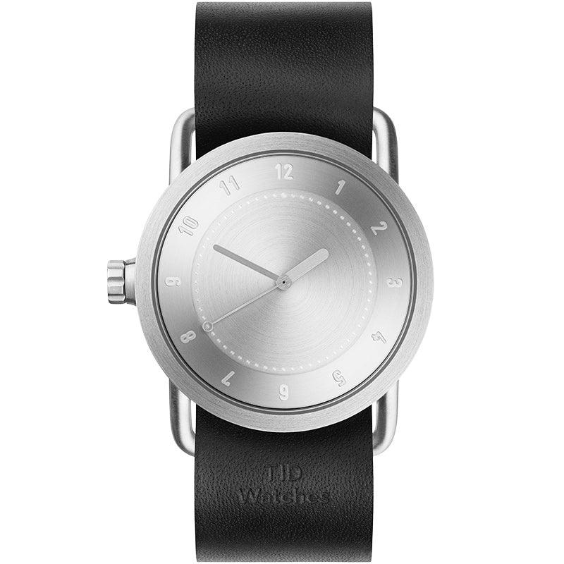 TID No.1 Steel Dial / Navy Leather Strap / Steel Buckle - TID WATCHES
