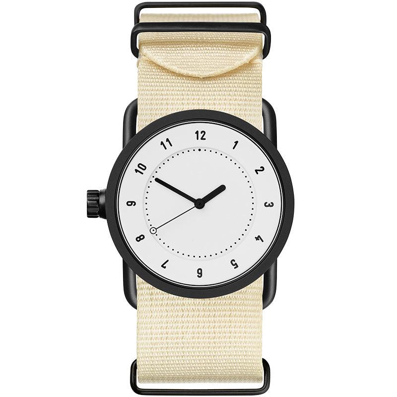 TID No.1 White Dial / Black Nylon Strap / Black Buckle - TID WATCHES