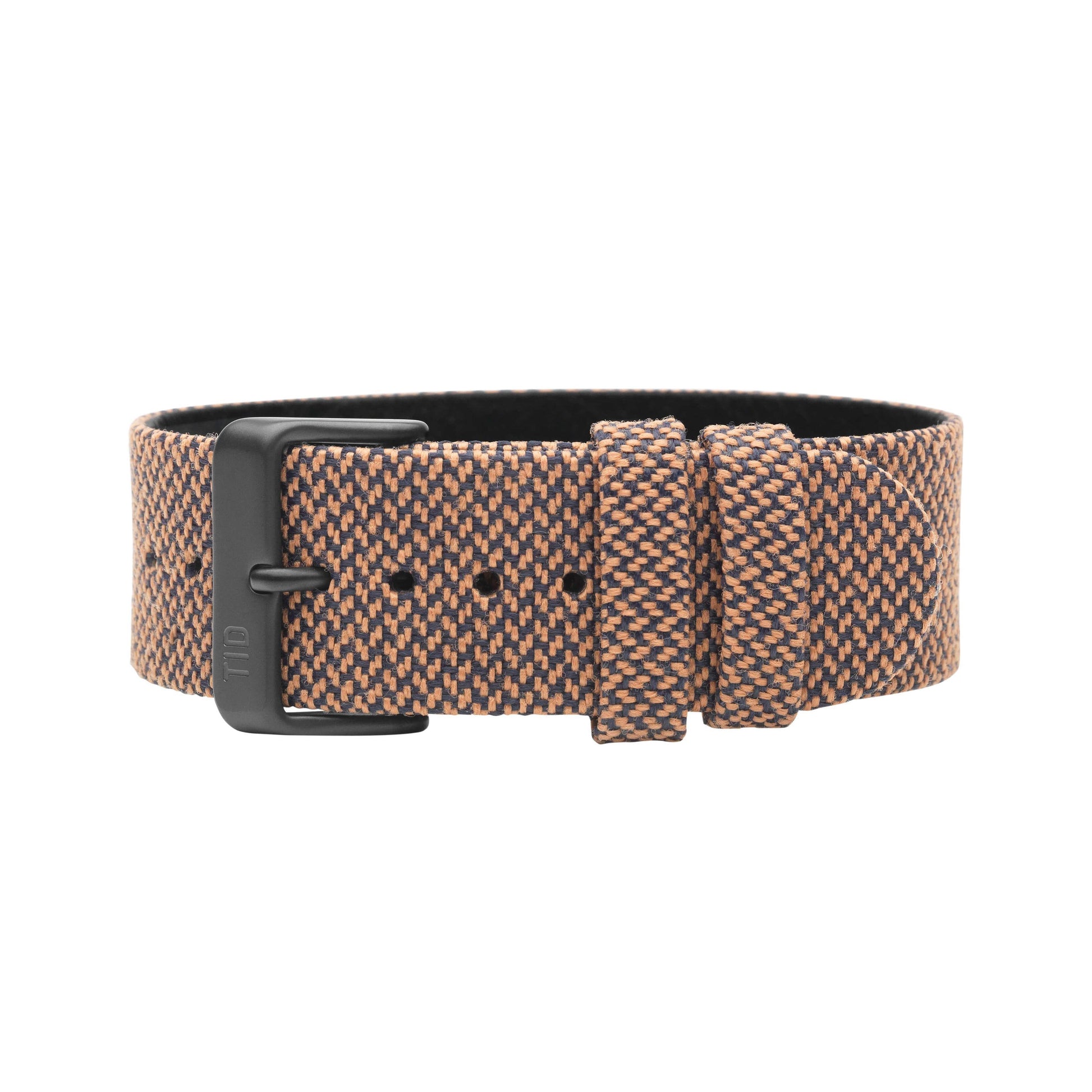 Rust Twain Strap with Black / Steel / Gold Buckle - TID WATCHES