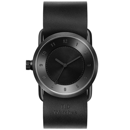 TID No.1 All-black Limited Edition /  Black Leather Strap