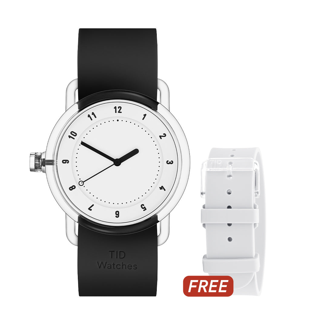 新品 TID Watches 腕時計 32mm ブラック ベルト3本セット 新品 TID Watches 腕時計 32mm ブラック ベルト3本セット TID