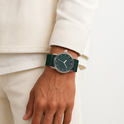 Nr. 3 TR90 38 mm grünes/grünes Silikonarmband