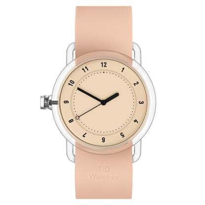 TID No.3 TR90 38mm Pink / Pink Silicone Strap / Transparent Buckle