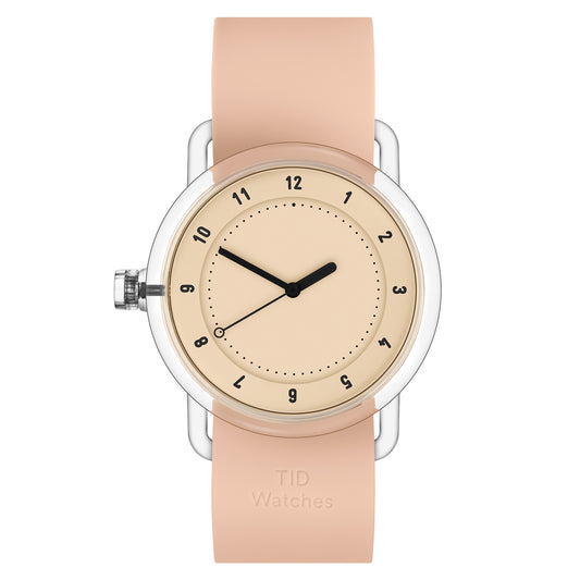 TID No.3 TR90 38mm Pink / Pink Silicone Strap / Transparent Buckle