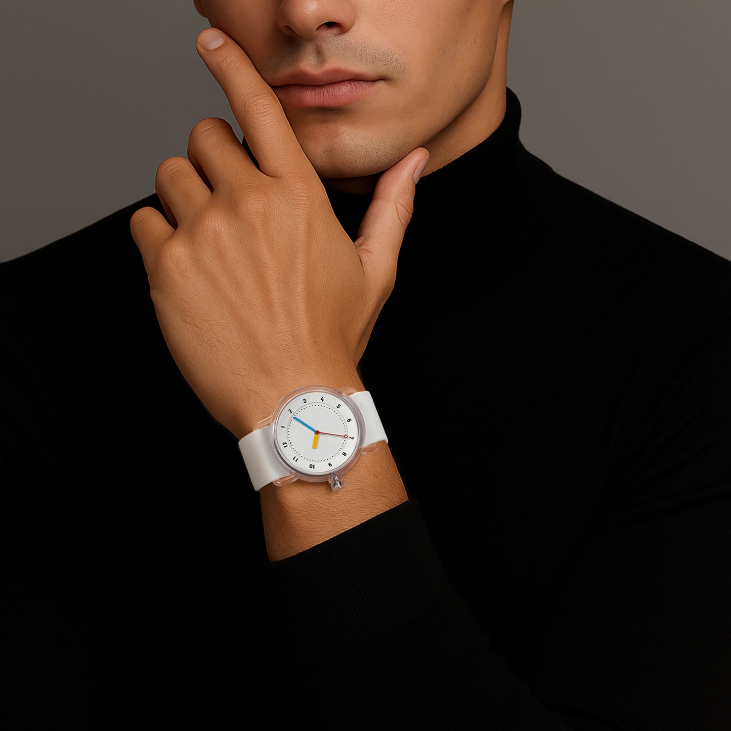 TID No.3 Lightweight White Summer Watch — 38mm