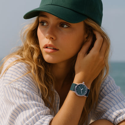 Nr. 3 TR90 38 mm grünes/grünes Silikonarmband