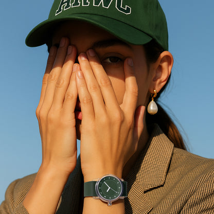 Nr. 3 TR90 38 mm grünes/grünes Silikonarmband