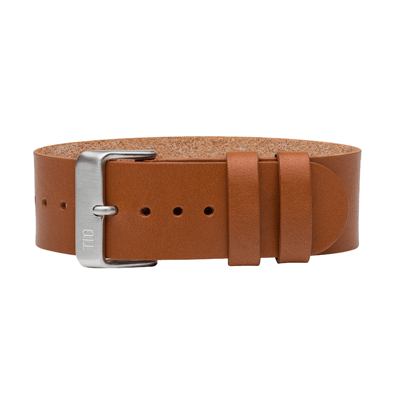 Tan Leather Strap with Black / Steel / Gold Buckle - TID WATCHES