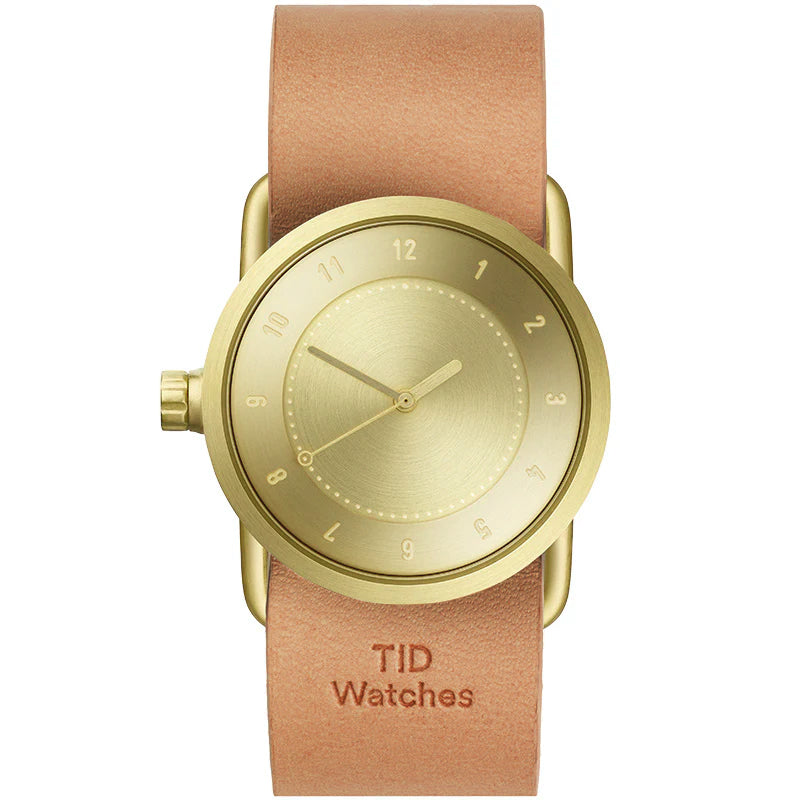 TID No.1 Gold Dial / Natural Leather Strap / Gold Buckle