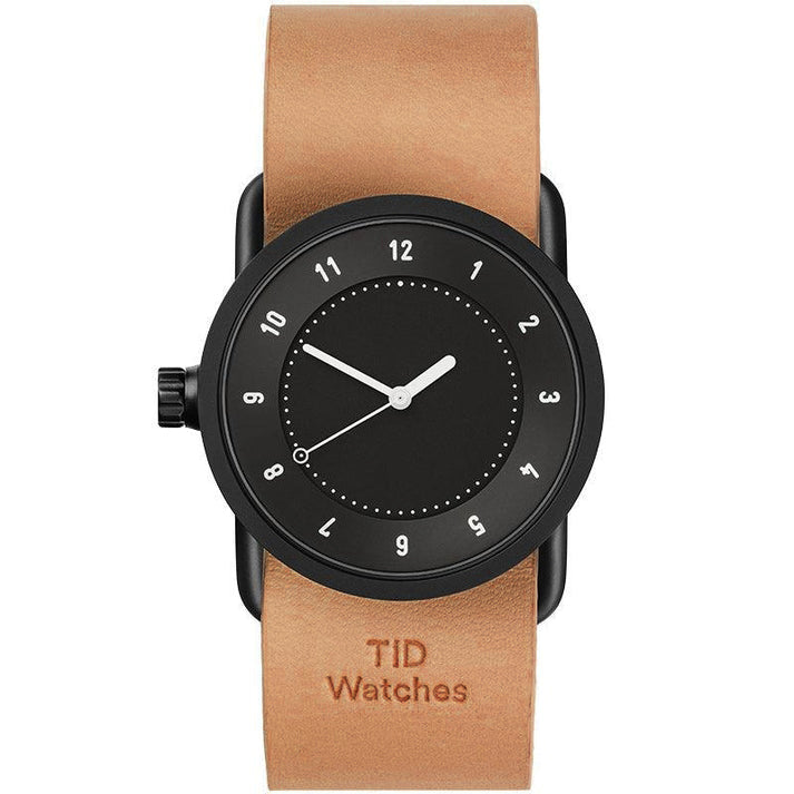 TID No.1 Black Dial / Burgundy Leather Strap / Black Buckle