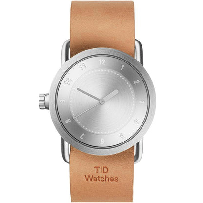 TID No.1 Steel Dial / Natural Leather Strap / Steel Buckle