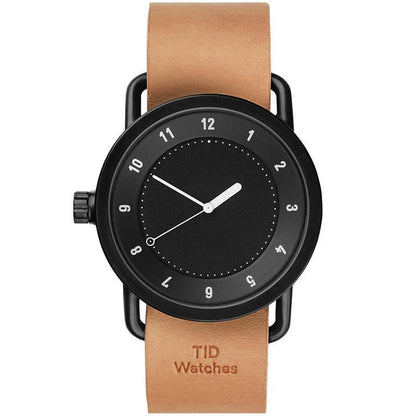 TID No.1 Black Dial / Burgundy Leather Strap / Black Buckle