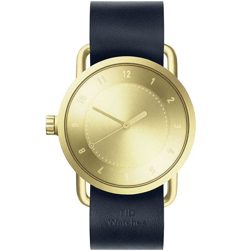 TID No.1 Gold Dial / Black Leather Strap / Gold Buckle