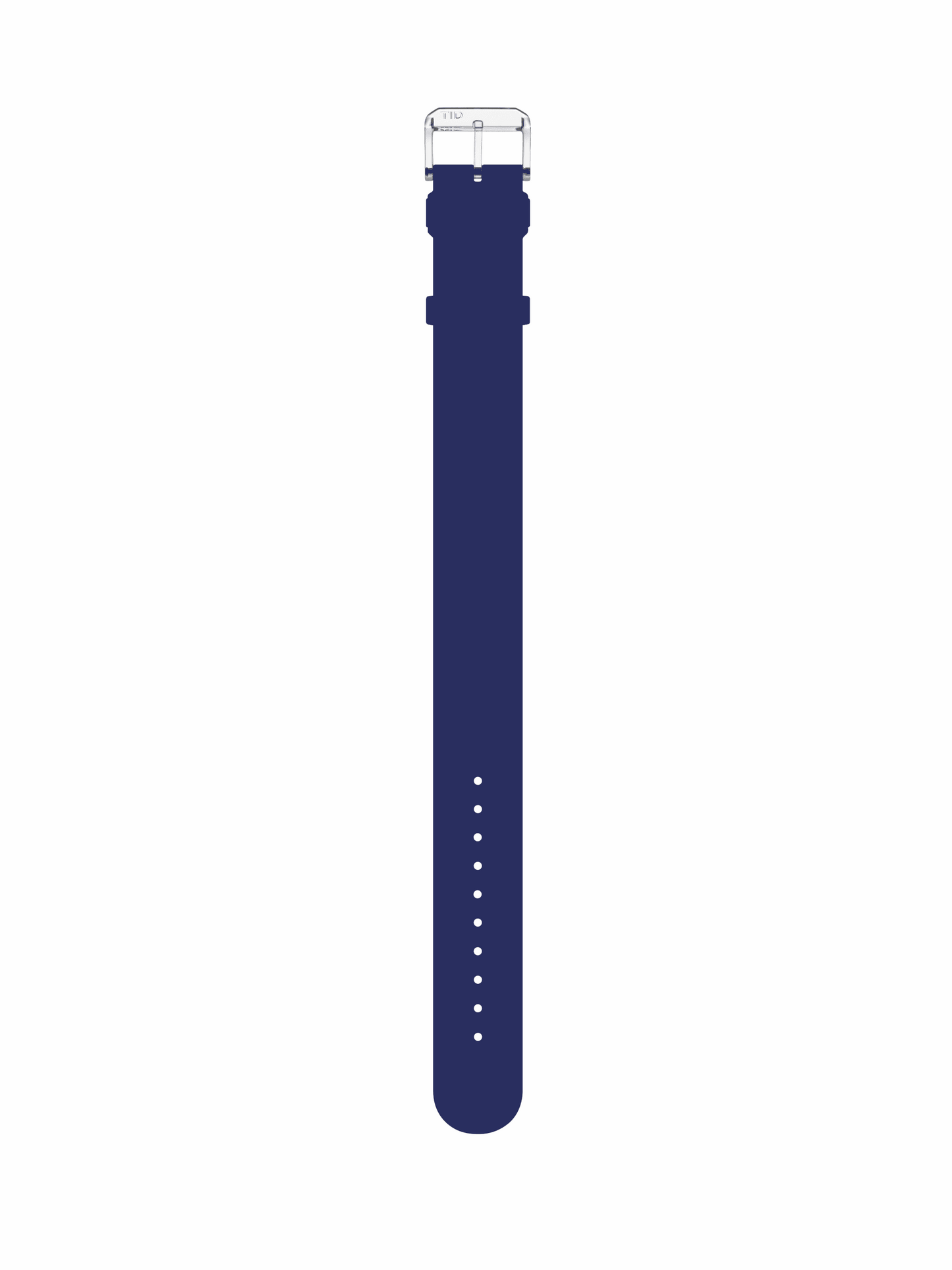 Blue Silicone Strap with Transparent Buckle - TID WATCHES