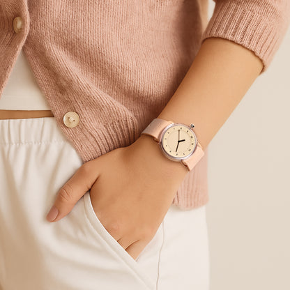 TID No.3 TR90 38mm Pink / Pink Silicone Strap / Transparent Buckle