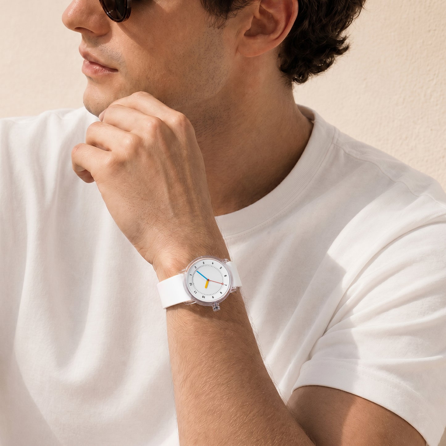 TID No.3 Lightweight White Summer Watch — 38mm
