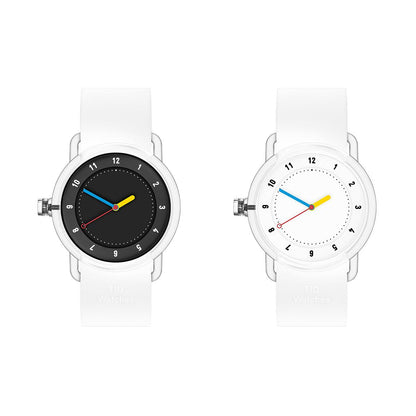 White Silicone Strap with Transparent Buckle