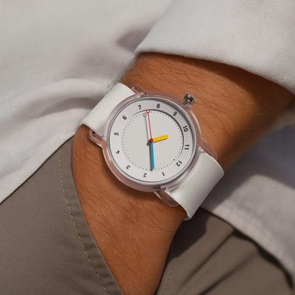 TID No.3 Lightweight White Summer Watch — 38mm