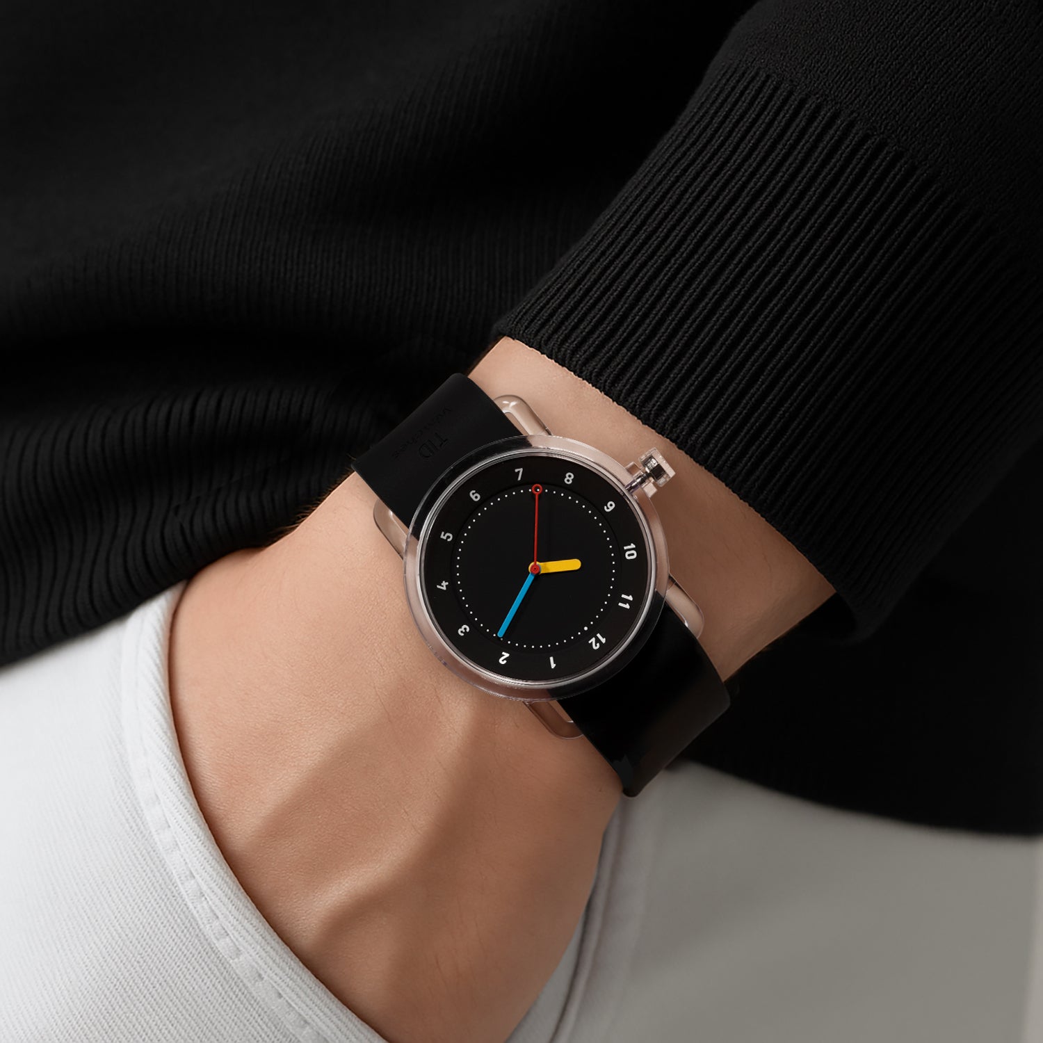 TID No.3 Watch 38mm Builders Club Edition Black / Silicone Strap