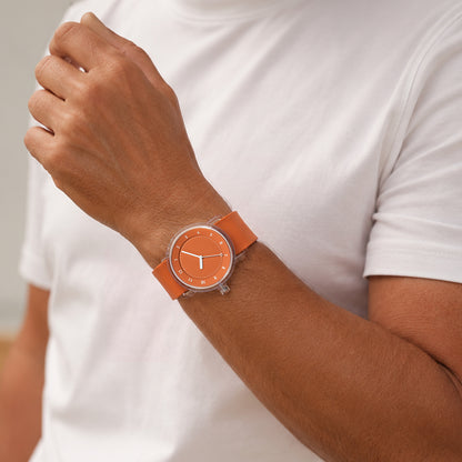 TID No.3 Lightweight Watch  38mm — Orange