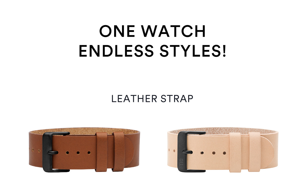 TID No.1 Steel Dial / Black Leather Strap / Steel Buckle