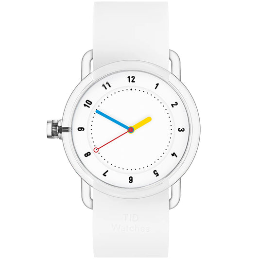TID No.3 Watch 38mm Builders Club Edition White / Silicone Strap / Transparent Buckle