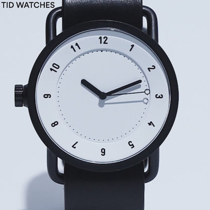 TID No.1 White Dial / Black Leather Strap / Black Buckle