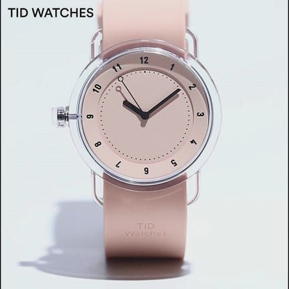 TID No.3 TR90 38mm Pink / Pink Silicone Strap / Transparent Buckle