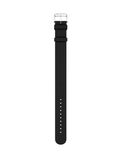 Black Silicone Strap with Transparent Buckle