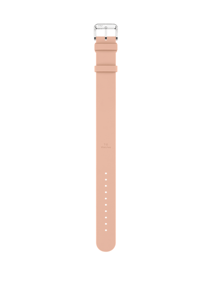 Pink Silicone Strap with Transparent Buckle
