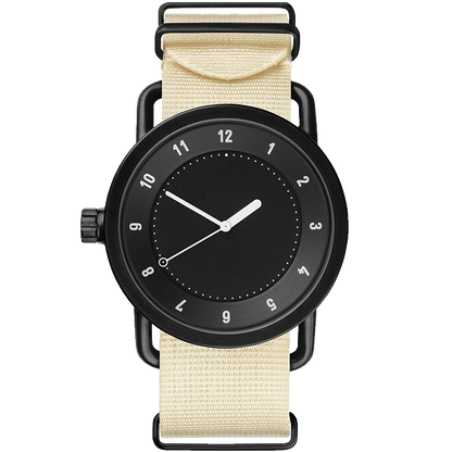 No.1 Black / Off-White Nylond Wristband/ Black buckle