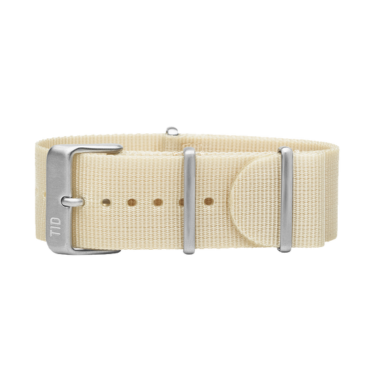 Off-White Nylon Wristband / Steel buckle