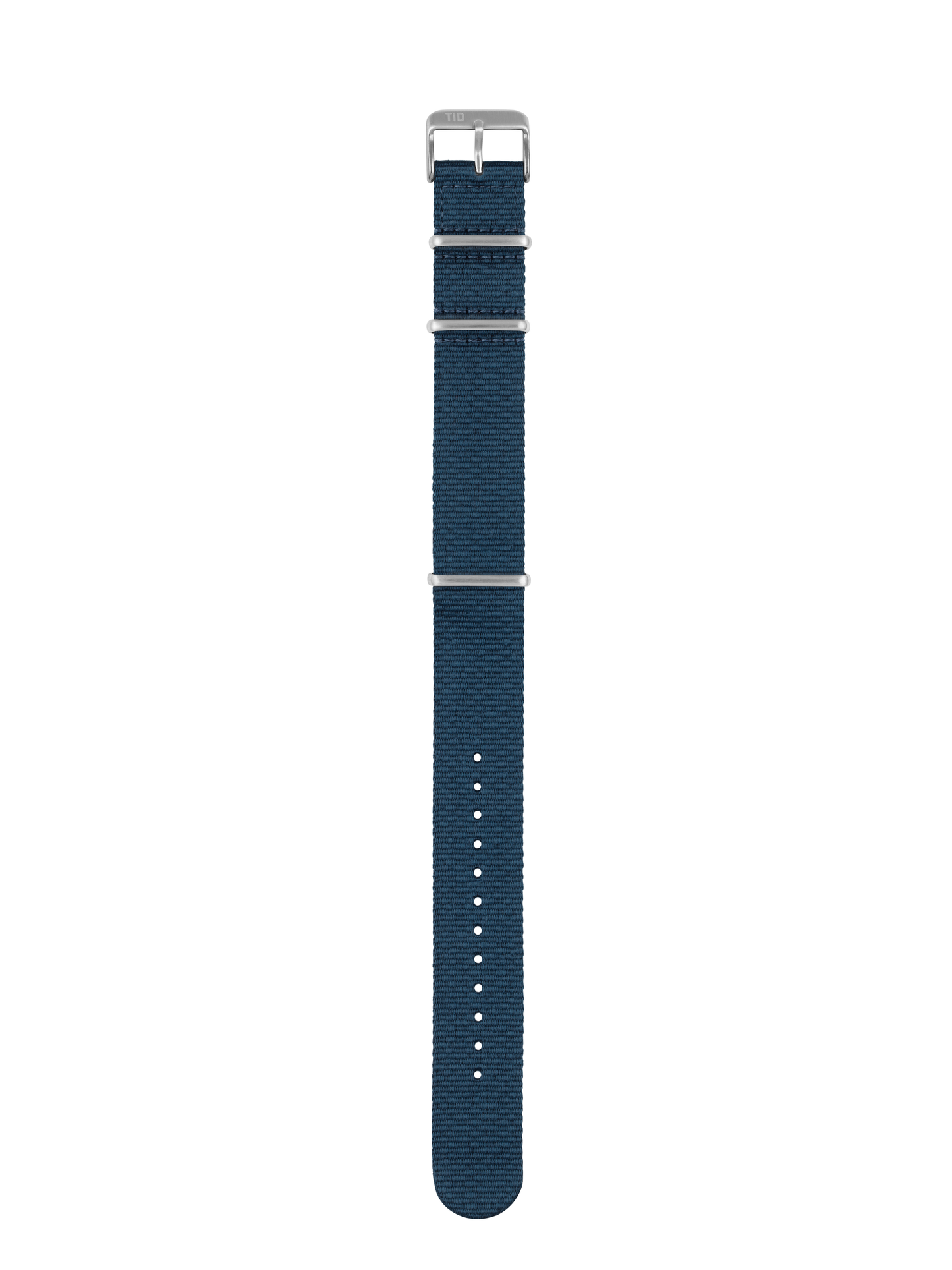Blue Nylon Wristband / Steel buckle