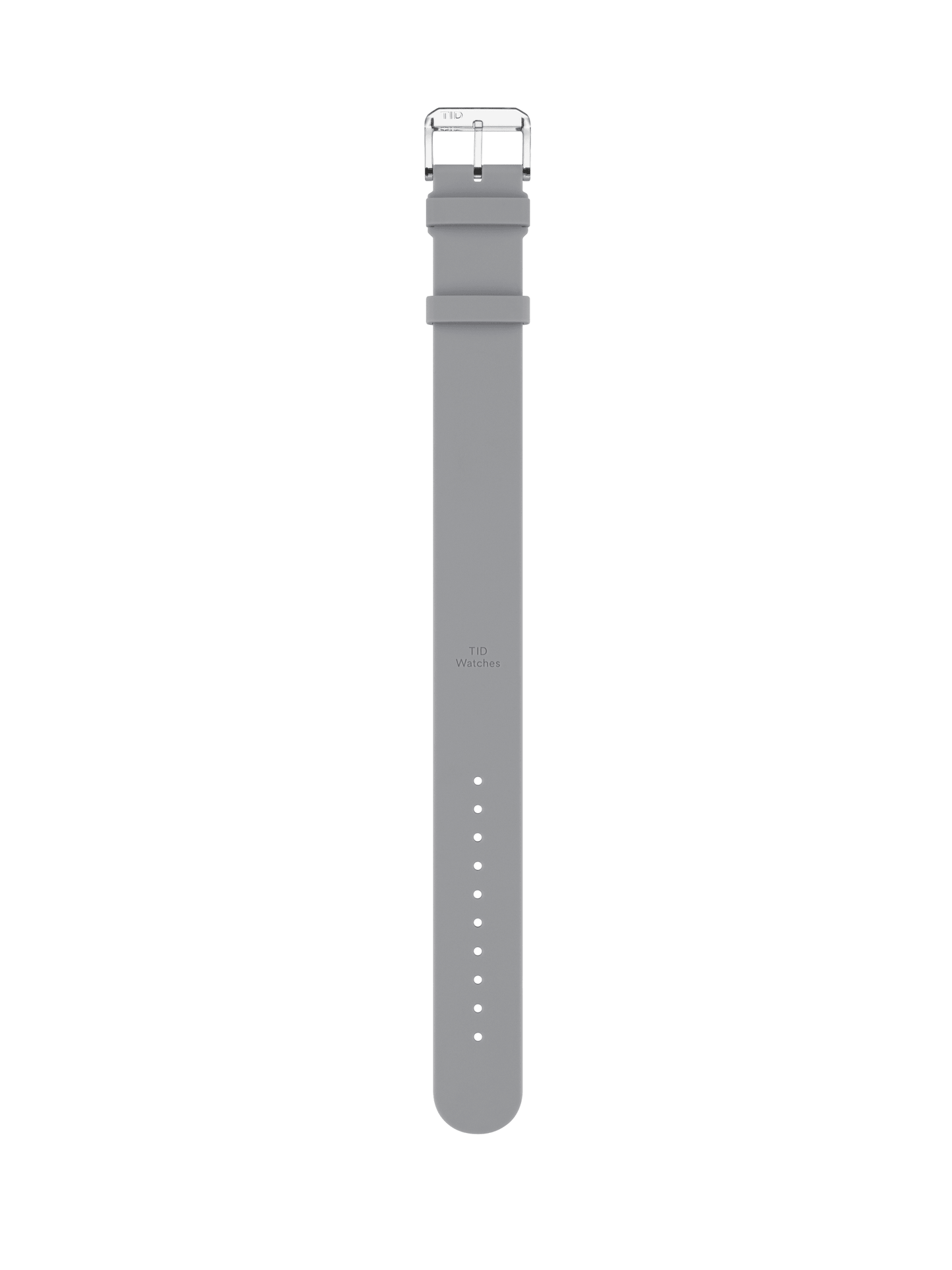Grey Silicon Strap with Transparent Buckle
