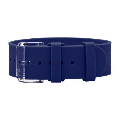 Blue Silicone Wristband / Transparent buckle