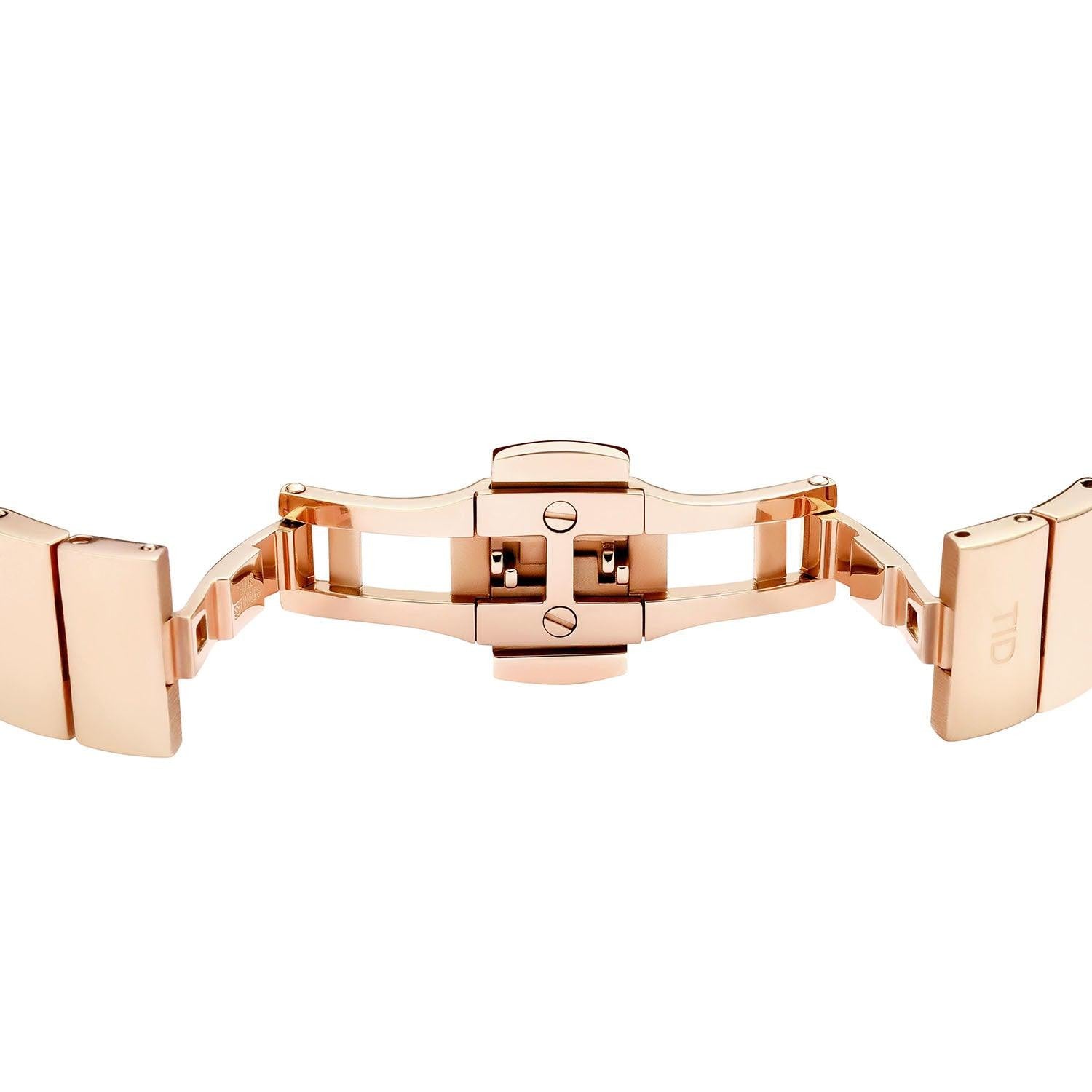 No.4 28mm Rose Gold / Rose Gold Metal Wristband – TID Watches