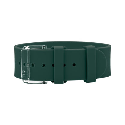 Green Silicone Wristband / Transparent buckle